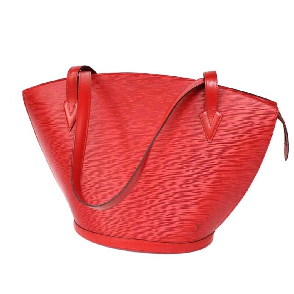 LOUIS VUITTON Saint Jacques Shopping Epi Leather Red Handbag Tote Bag